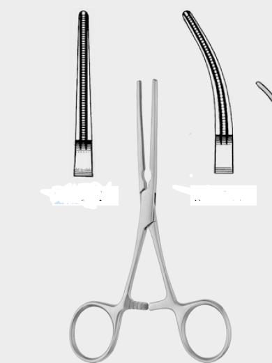 Атравматичний затискач ДЕБЕЙКІ (DEBAKEY), 12,0 см (cm), вигнутий